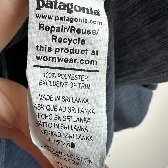 Patagonia Capilene Cool Daily Hoodie Mens Large Long Sleeve Blue Outdoor Hiking - Picture 6 of 6